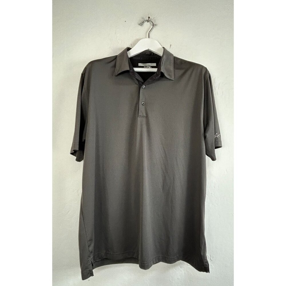 Greg Norman Play Dry Mens Performance Polo Golf Shirt Short Sleeve Black Size XL